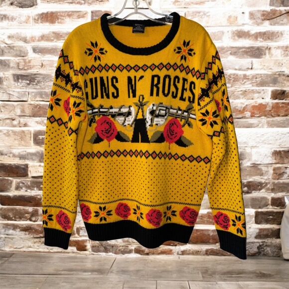 Guns N' Roses Ugly Christmas Sweater Size Large - Picture 1 of 5